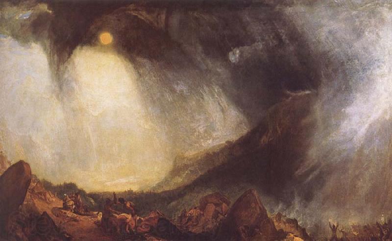 Joseph Mallord William Turner Snow Storm,Hannibal and his Amy Crossing the Alps Spain oil painting art